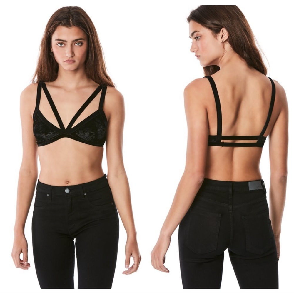 LF Carmar PINK Blush Bralette Velvet